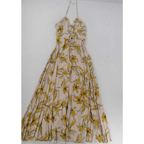 NEW Rachel Pally Striped Lily Harriet Women's Large Maxi Dress Lace Up Bust - Picture 1 of 8